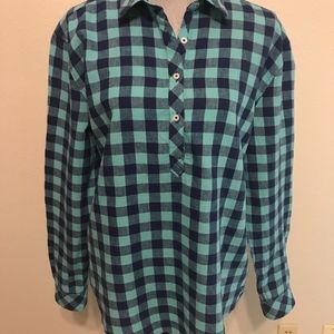 Southern Tide Popover Shirt, gingham long sleeve